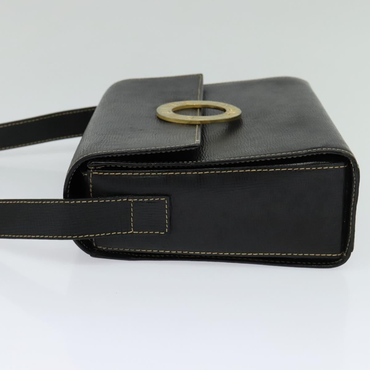 Céline Triomphe Vintage, Black, Leather, shoulder