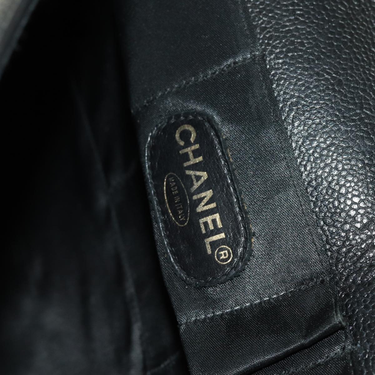 Chanel, Black, Leather, clutch