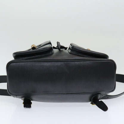 Gucci Bamboo, Black, Leather, backpack