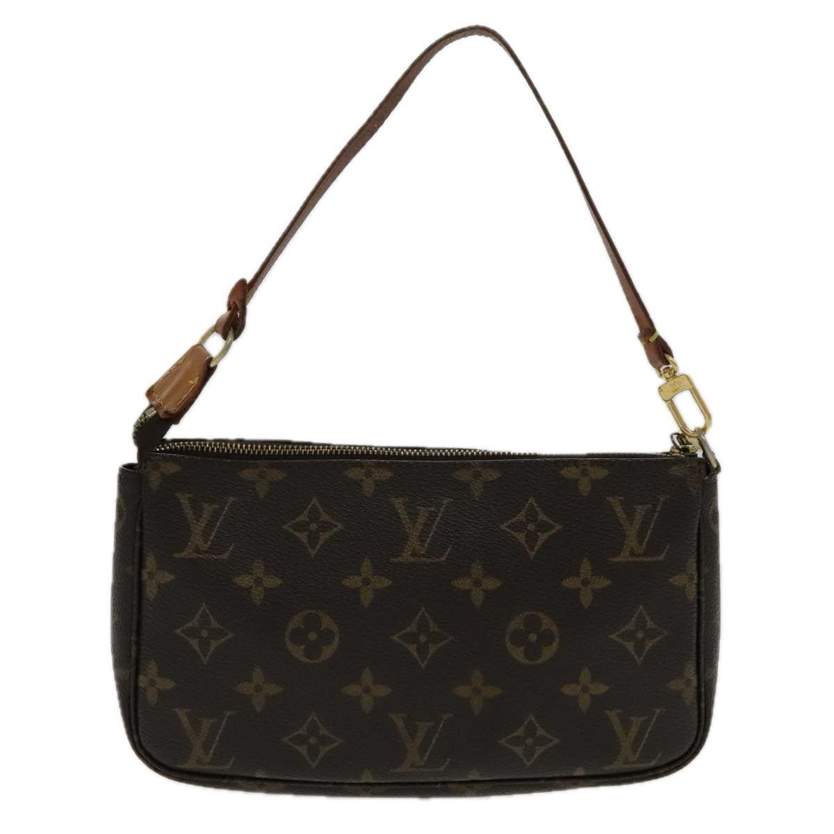 Louis Vuitton Pochette Accessoire, Brown, Canvas, clutch