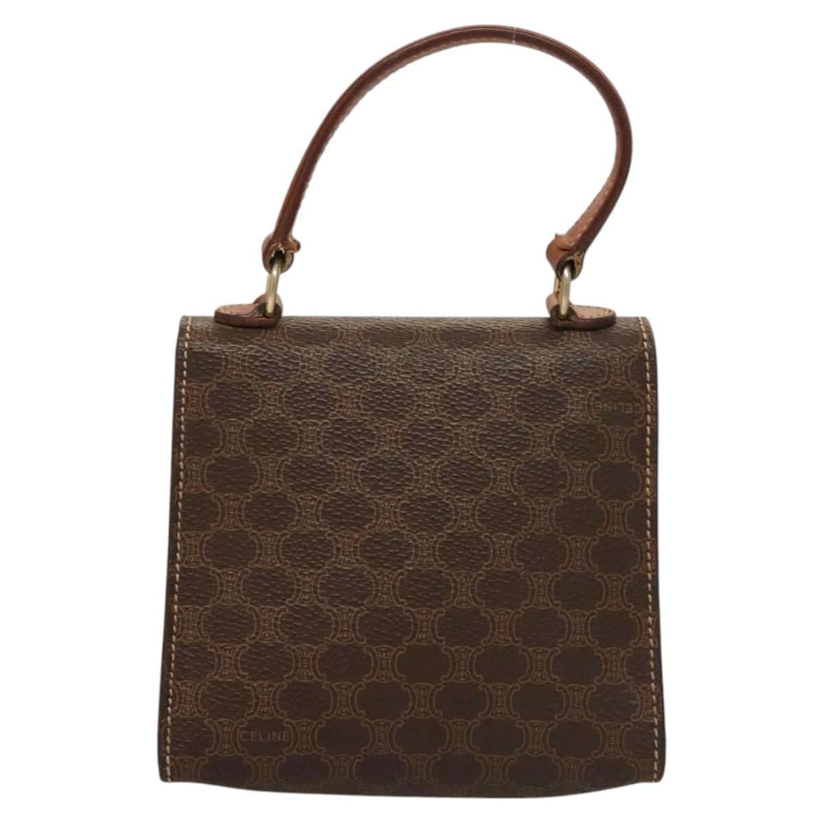Céline Macadam, Brown, Canvas, handbag