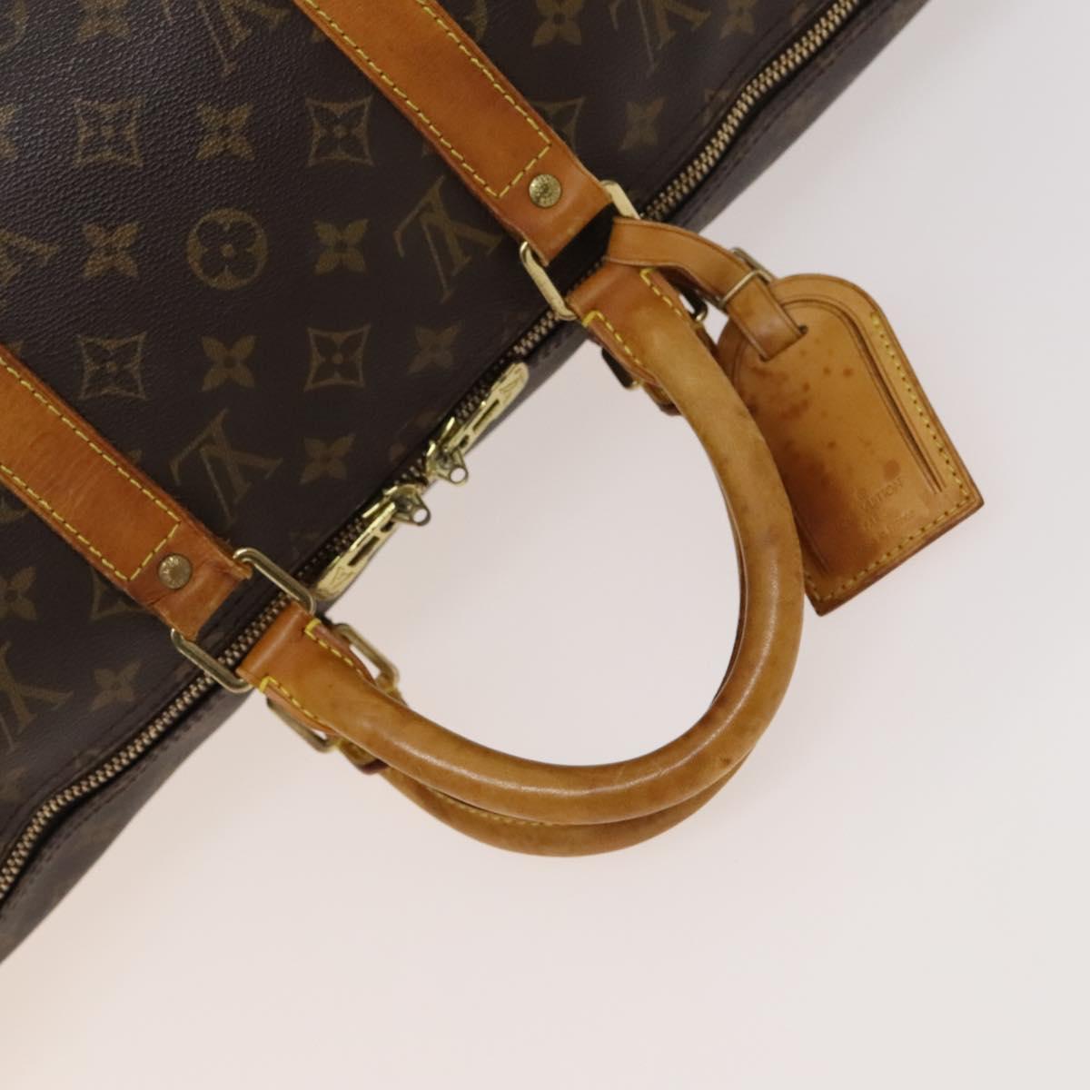 Louis Vuitton Keepall Bandouliere 50, Brown, Canvas, travel