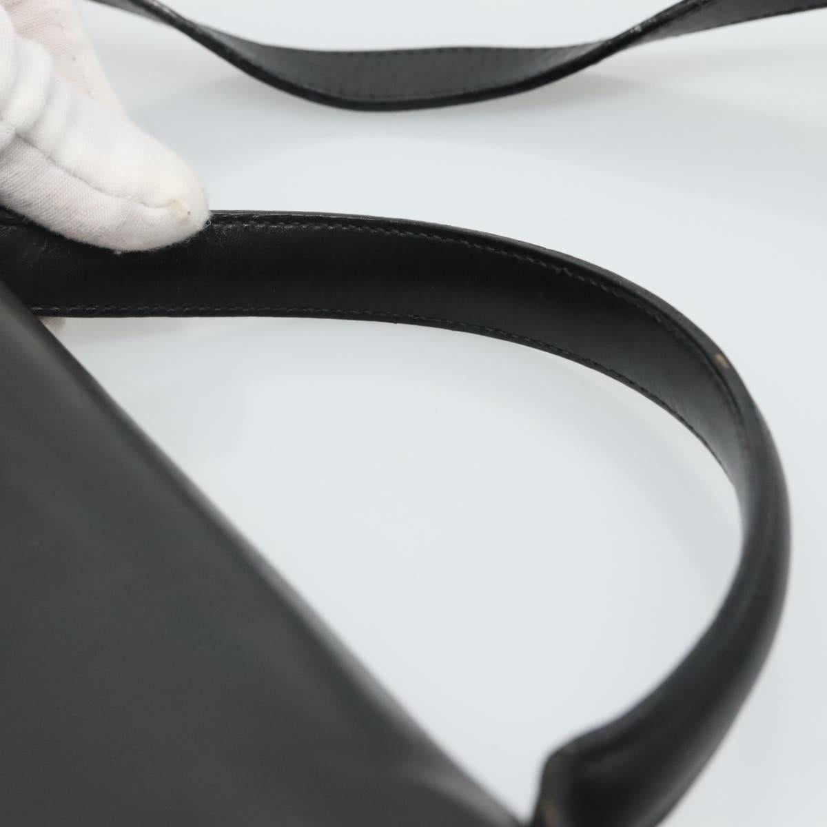 Salvatore Ferragamo Gancini, Black, Leather, handbag