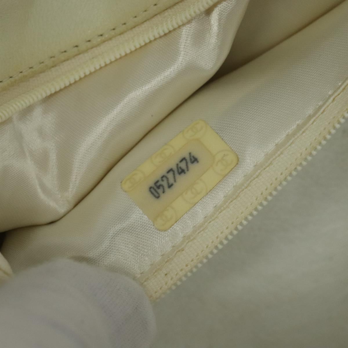 Chanel, White, Leather, shoulder
