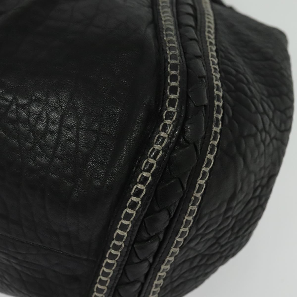 Bottega Veneta, Black, Leather, tote
