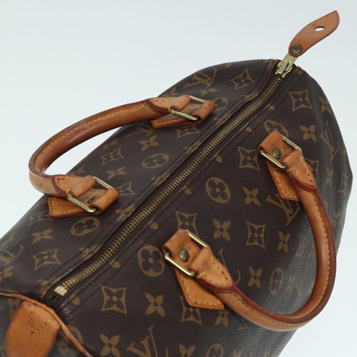 Louis Vuitton Speedy 30, Brown, Canvas, handbag