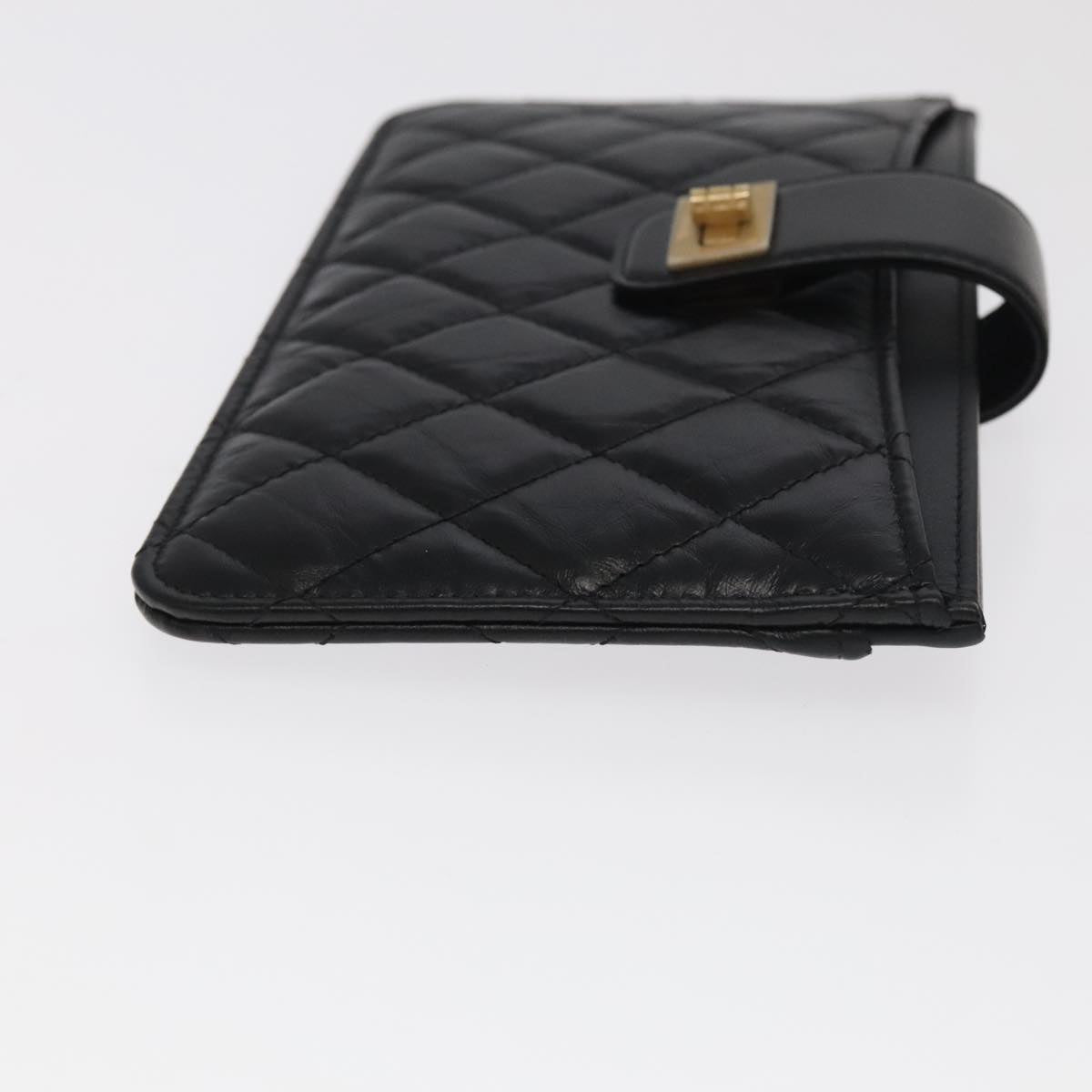 "Chanel 2,55", Black, Leather, wallet