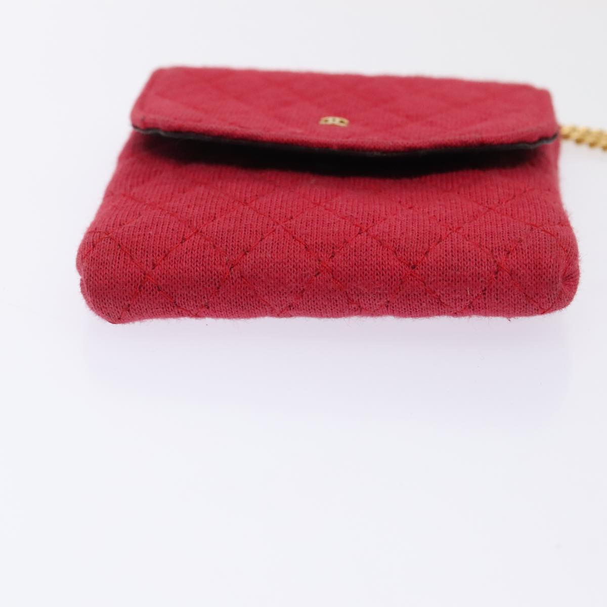 Chanel Matelassé, Red, Cotton, clutch