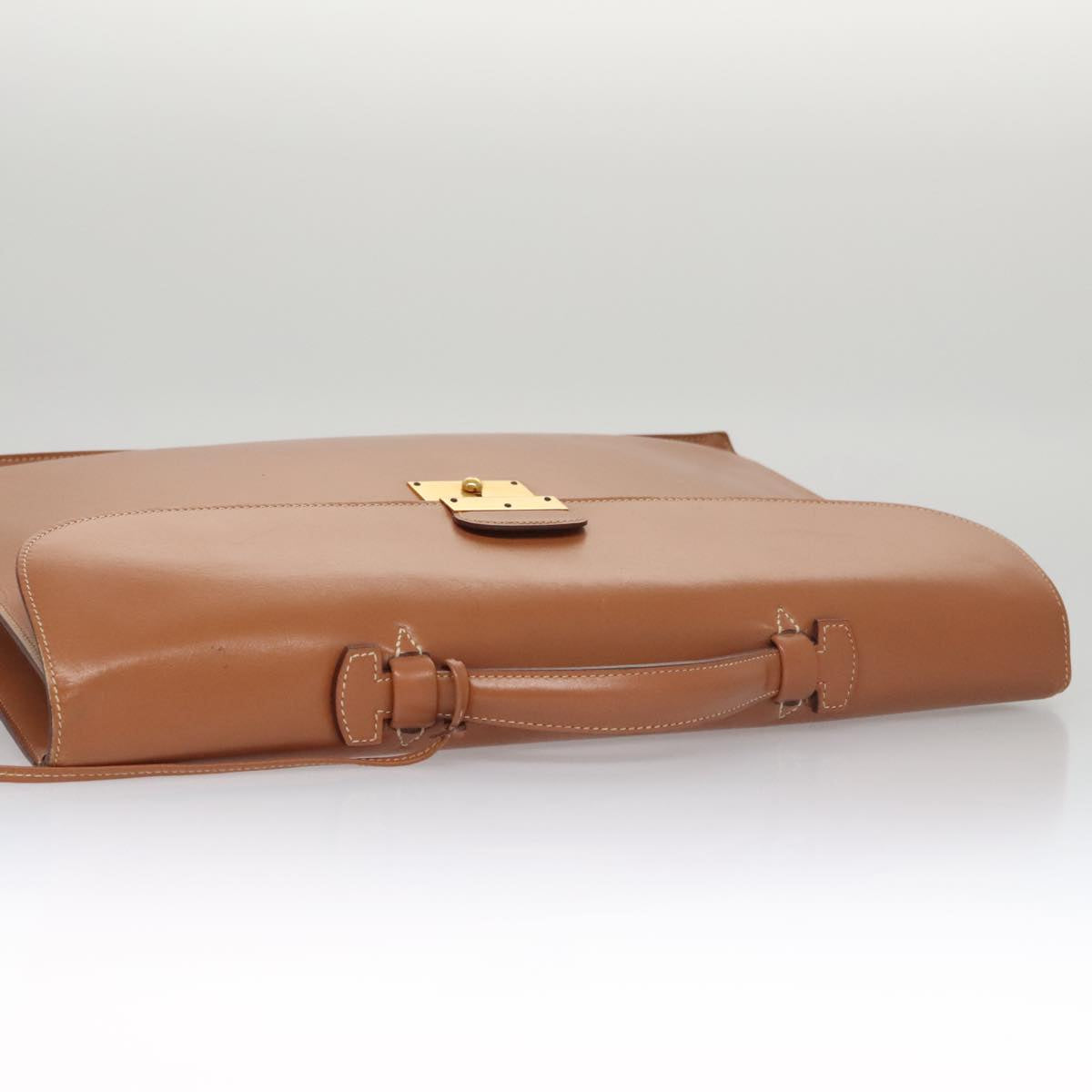 Hermès, Brown, Leather, briefcase