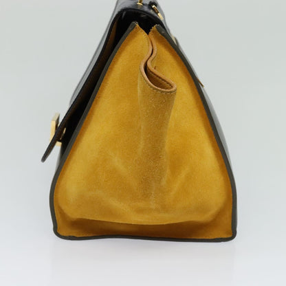 Céline Trapèze, Black, Leather, tote