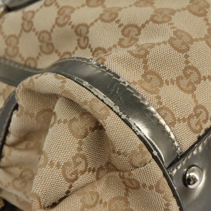 Gucci Bamboo, Beige, Canvas, handbag