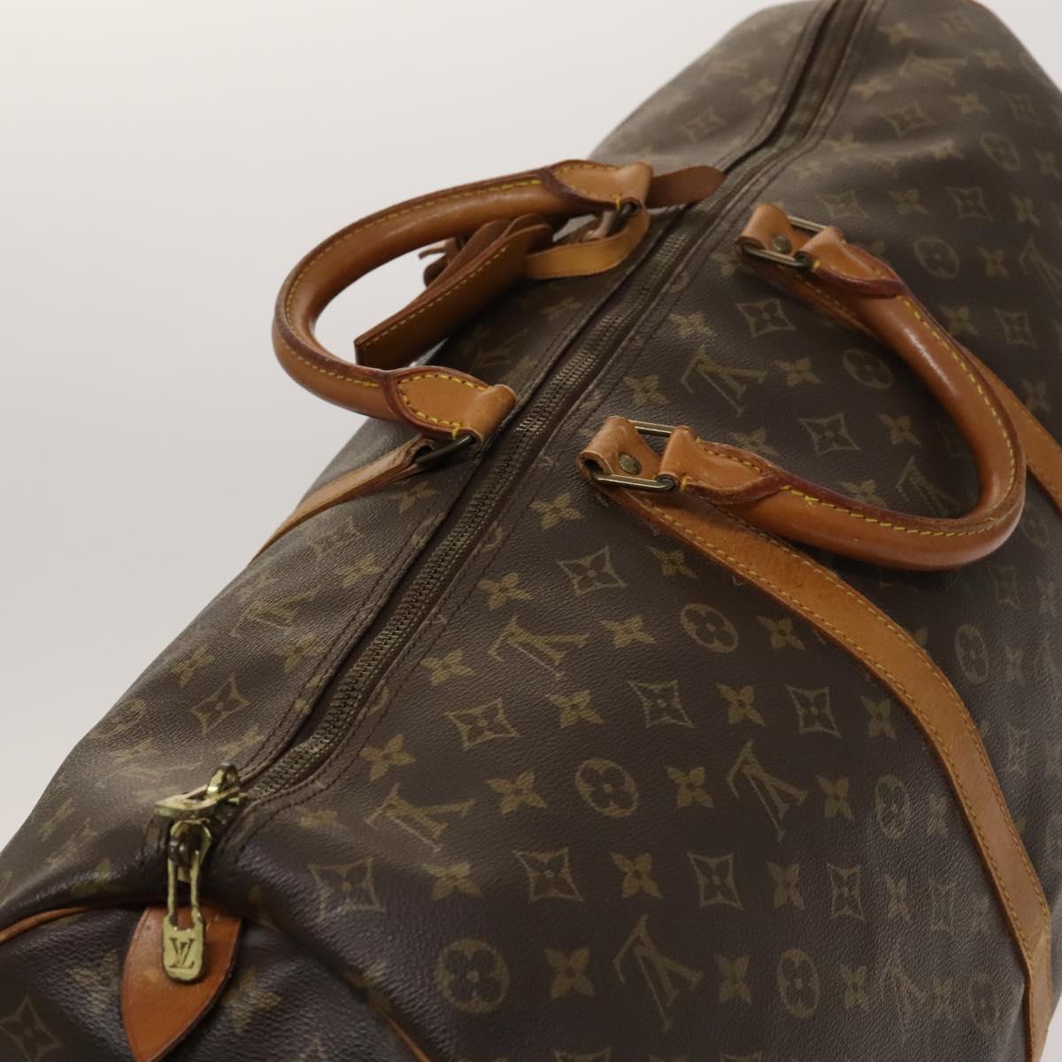 Louis Vuitton Keepall 60, Brown, Canvas, travel