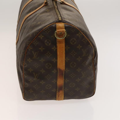 Louis Vuitton Keepall Bandouliere 55, Brown, Canvas, travel