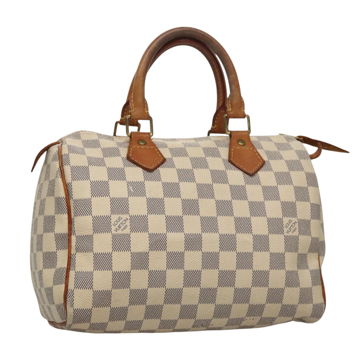 Louis Vuitton Speedy 25, White, Canvas, handbag