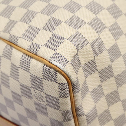 Louis Vuitton Keepall Bandoulière 55, White, Canvas, travel