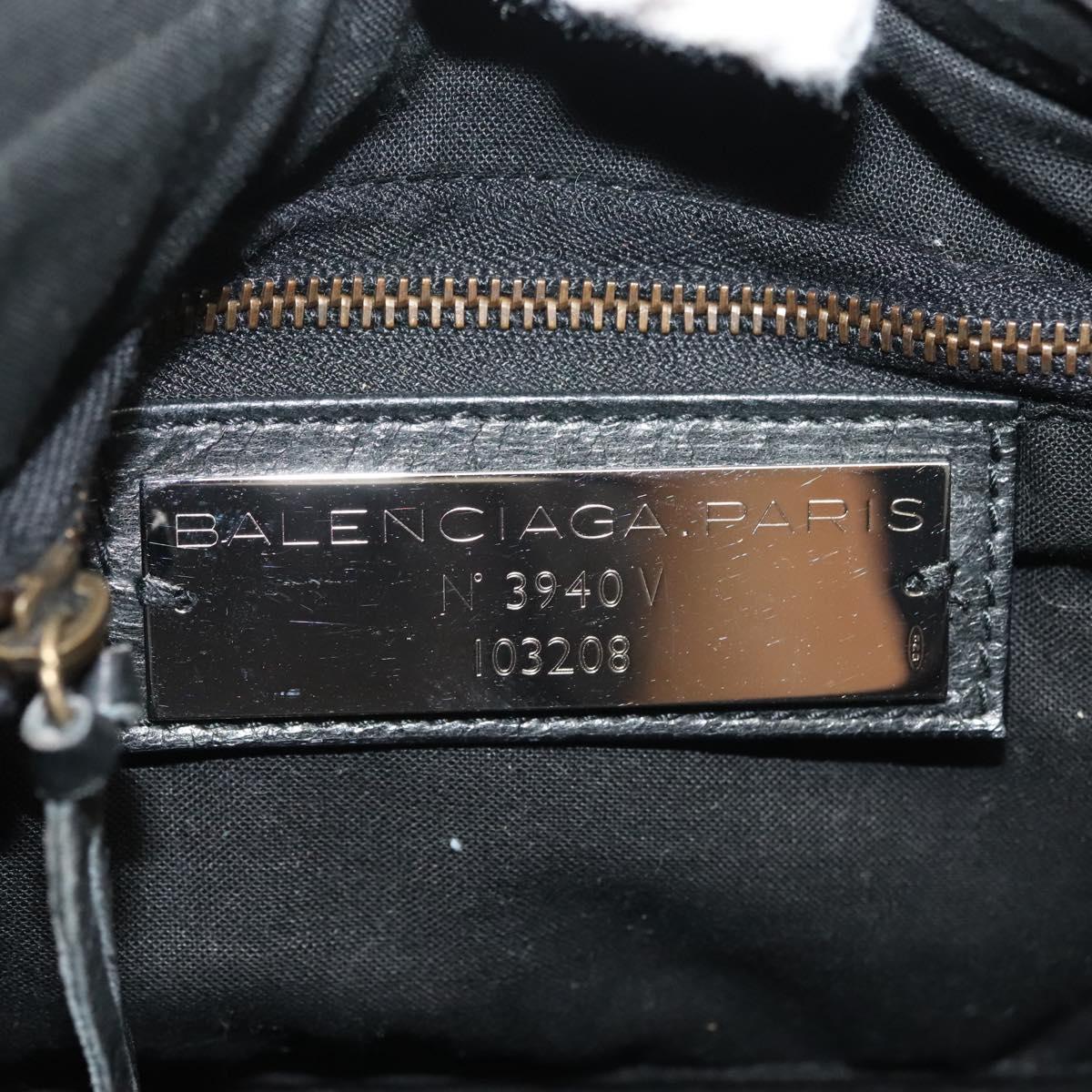 Balenciaga First, Black, Leather, handbag