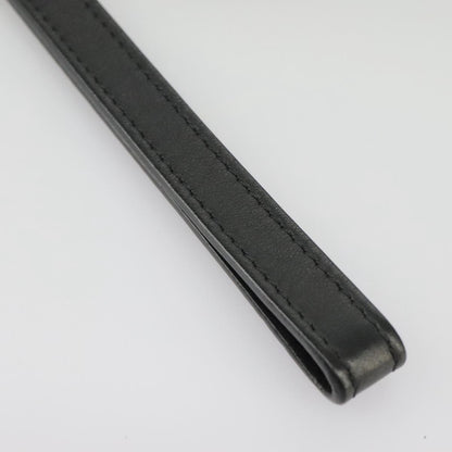 Louis Vuitton Pochette, Black, Leather, clutch