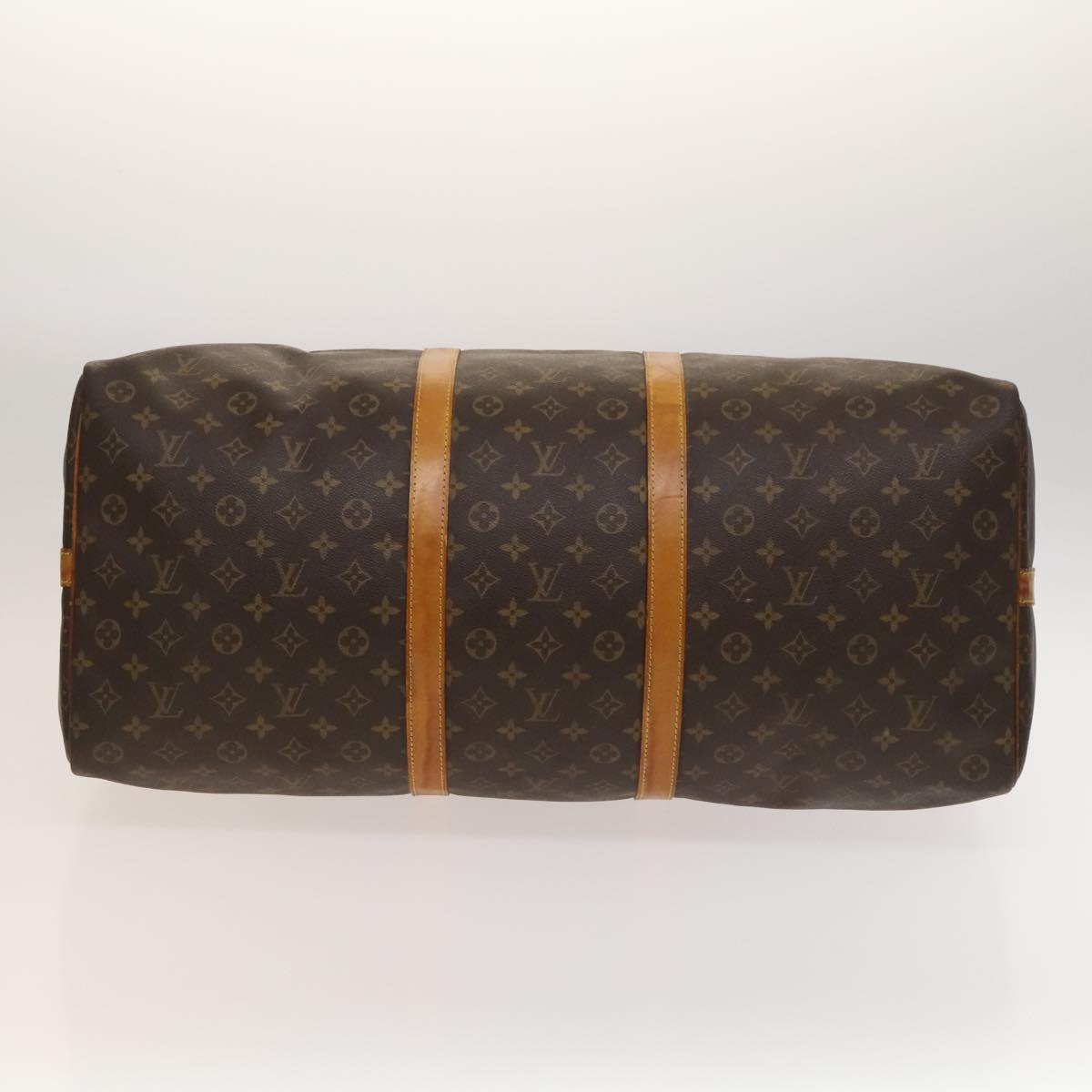 Louis Vuitton Keepall Bandoulière 60, Brown, Canvas, travel