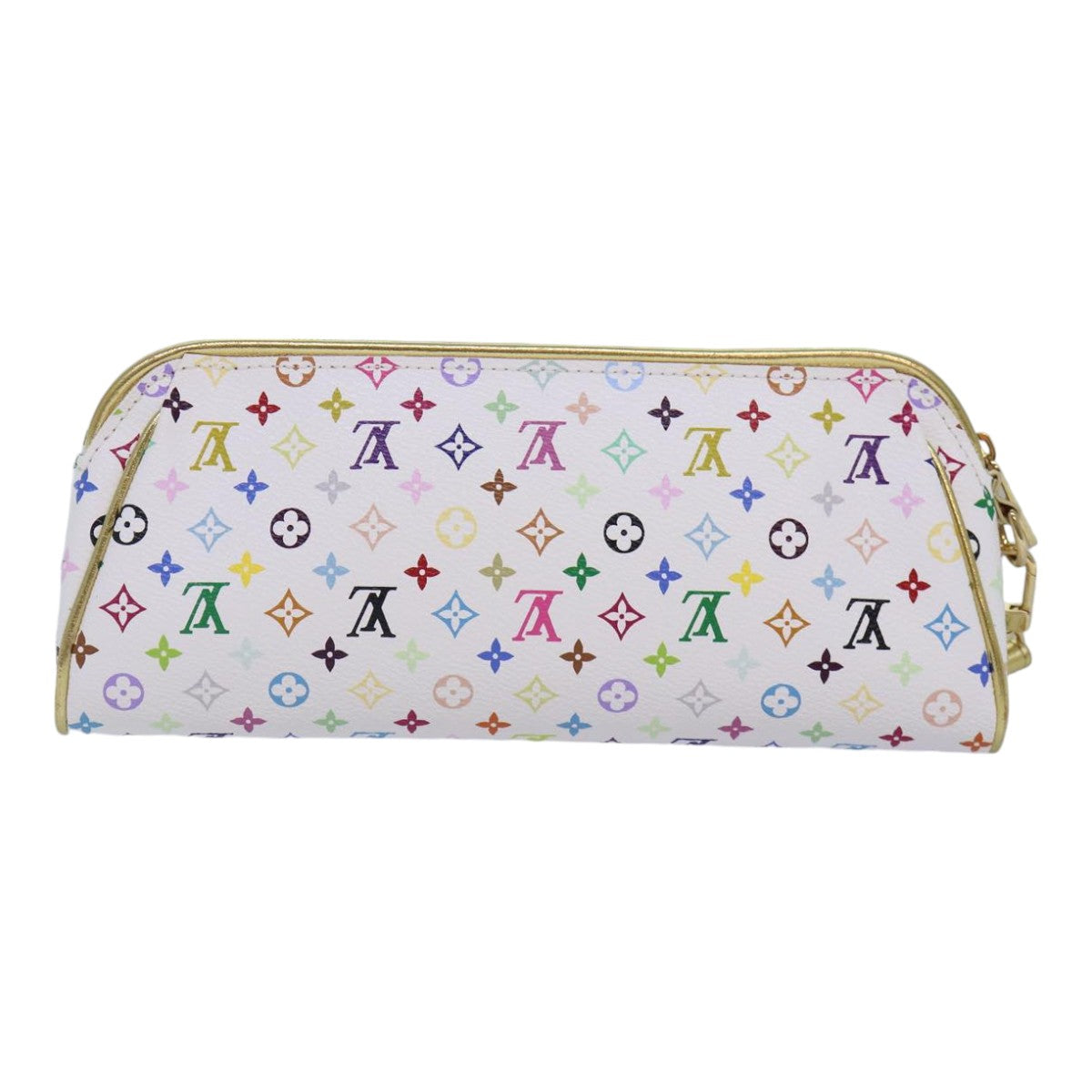 Louis Vuitton Kate Clutch, White, Canvas, clutch