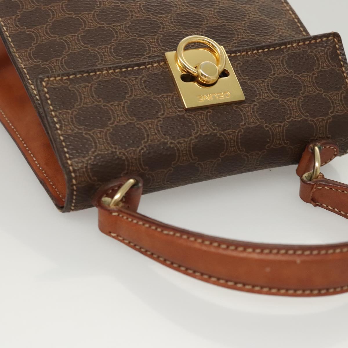Céline Macadam, Brown, Canvas, handbag