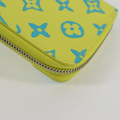 Louis Vuitton Zippy Wallet Vertical, Yellow, Canvas, wallet