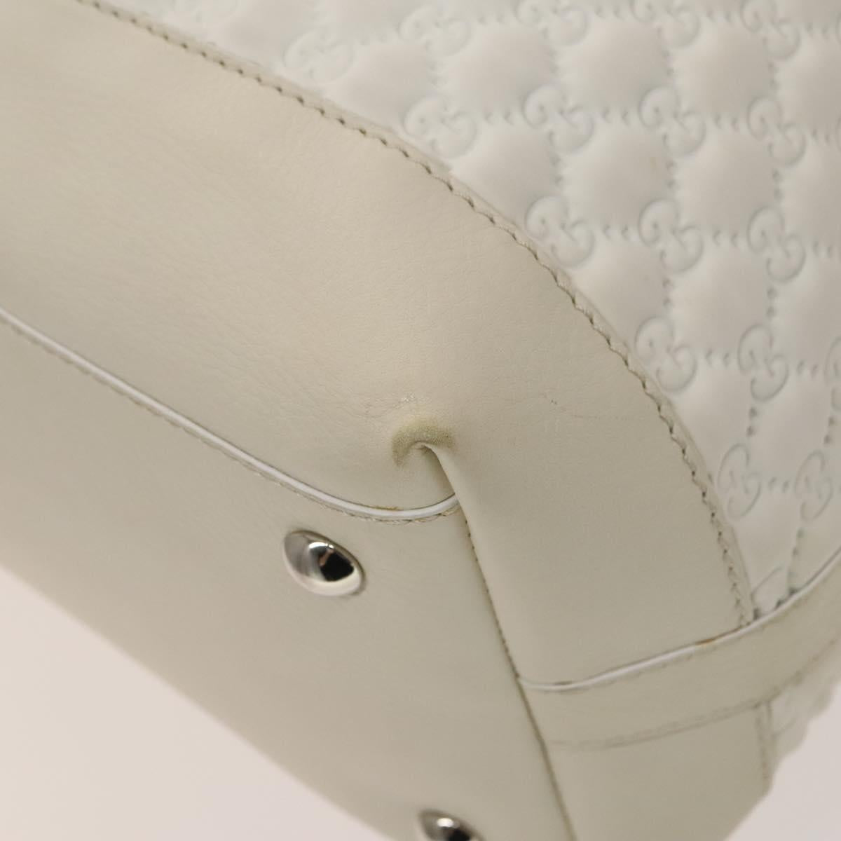 Gucci Horsebit, White, Leather, handbag