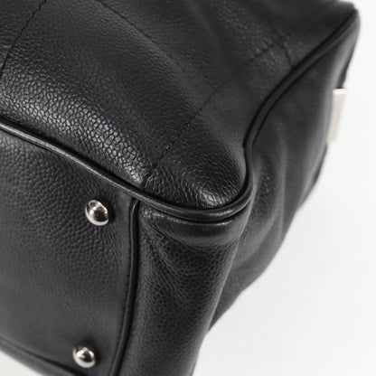 Chanel Chocolate bar, Black, Leather, handbag