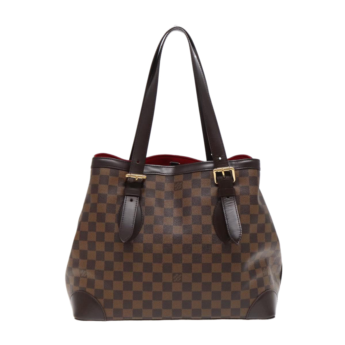 Louis Vuitton Hampstead, Brown, Canvas, tote