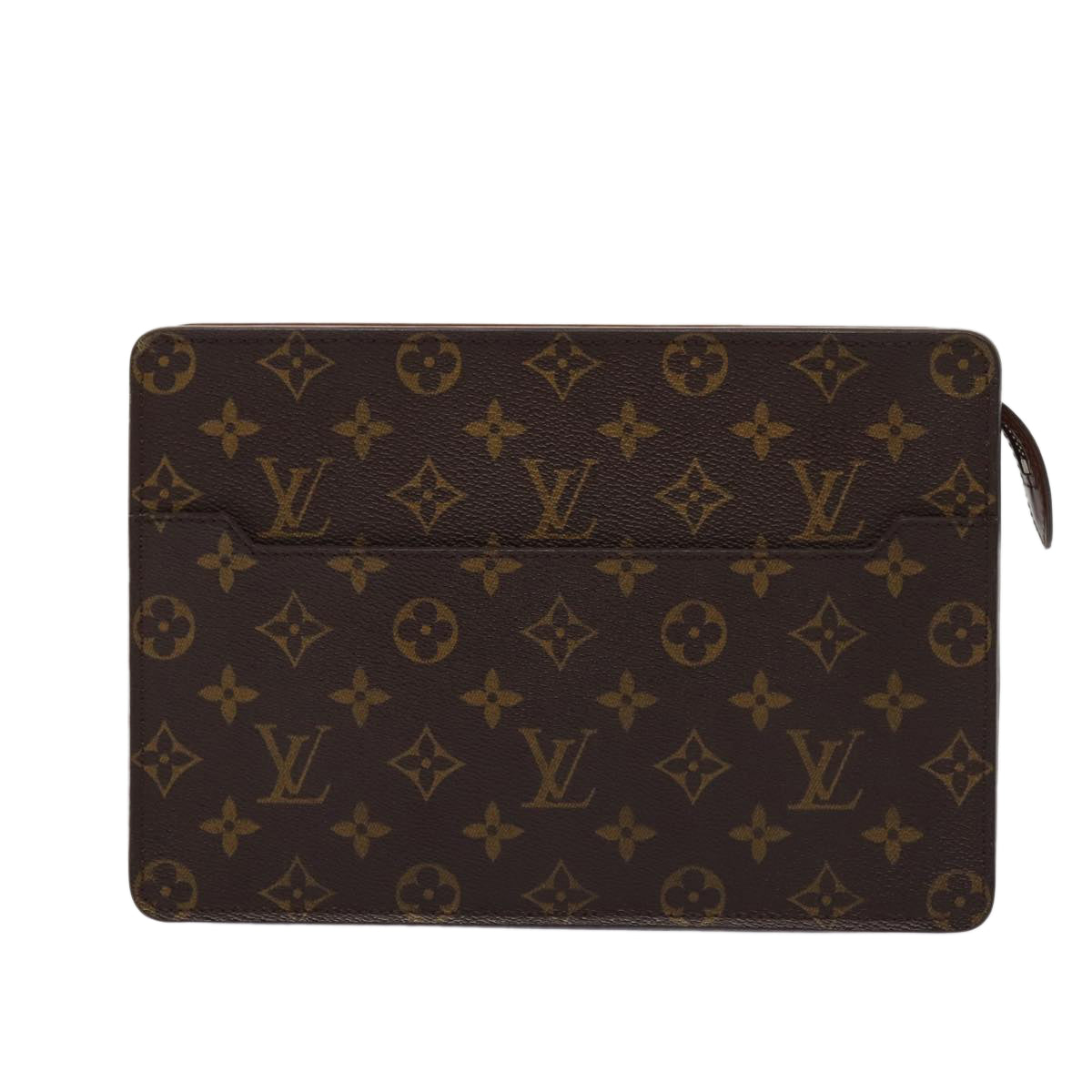 Louis Vuitton Pochette A4, Brown, Canvas, clutch