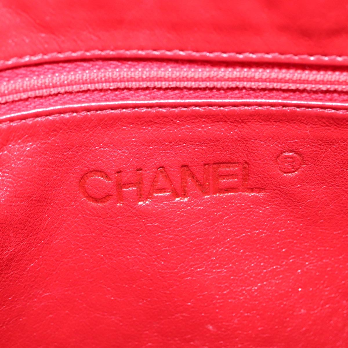 Chanel Camera, Red, Leather, shoulder