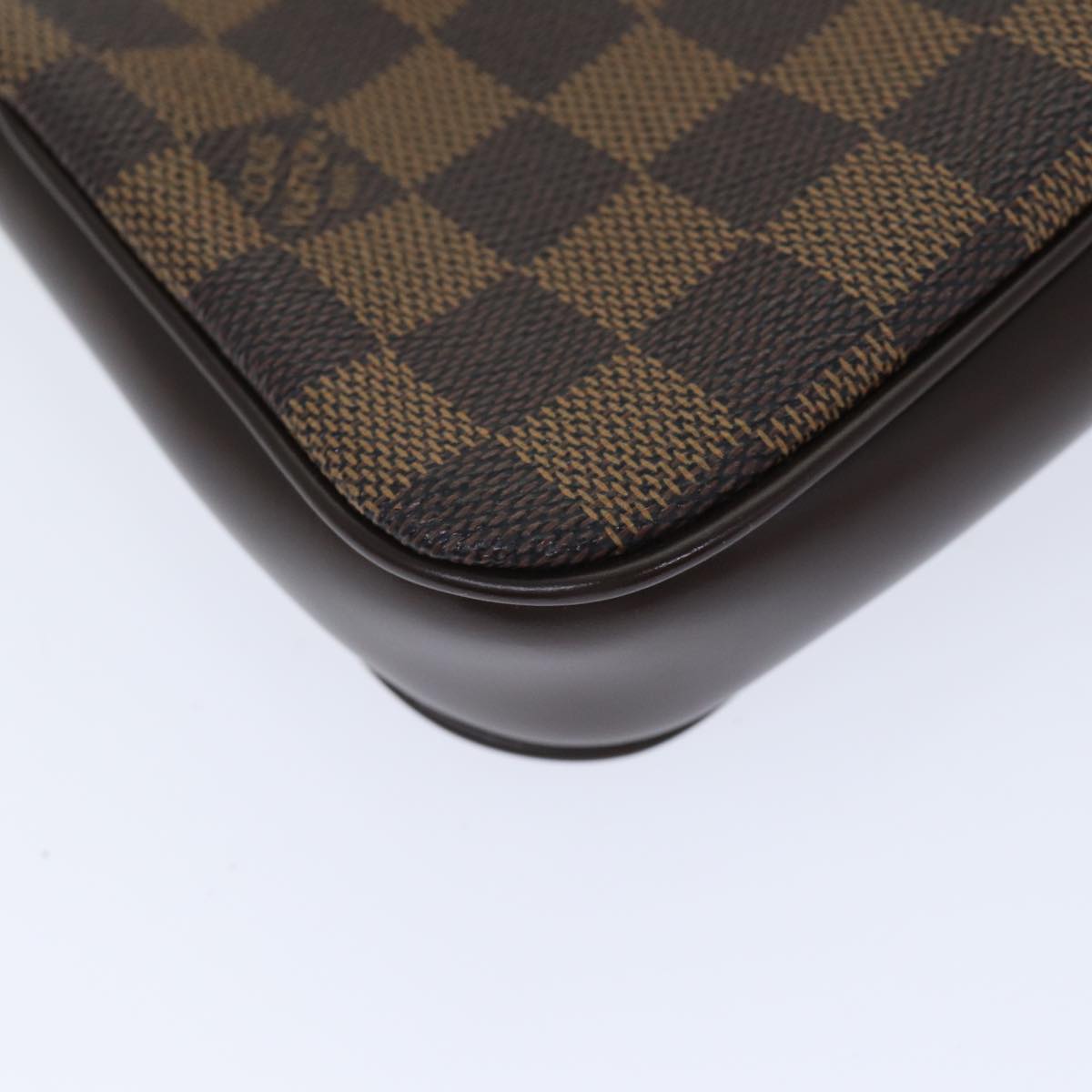 Louis Vuitton Pochette Accessoire, Brown, Canvas, clutch