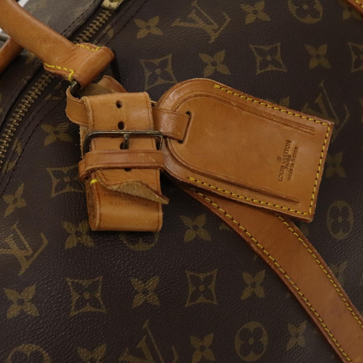 Louis Vuitton Keepall Bandoulière 60, Brown, Canvas, travel