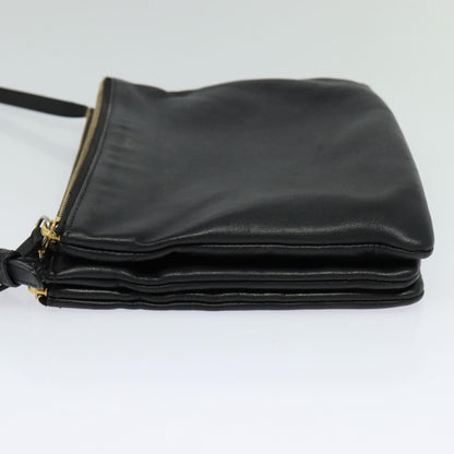 Céline Trio, Black, Leather, shoulder