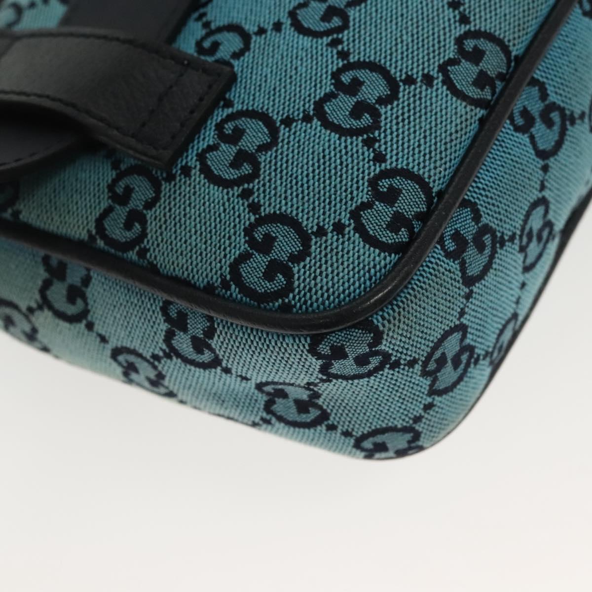 Gucci GG canvas, Blue, Canvas, shoulder