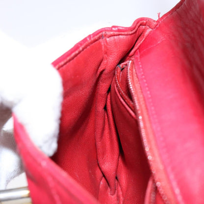 Chanel Bag belt, Red, Leather, clutch