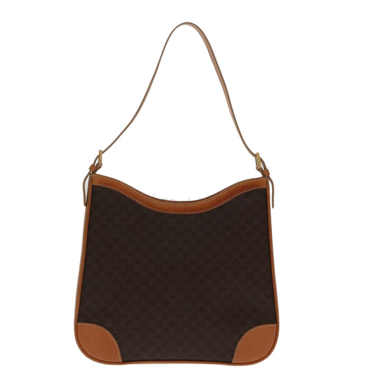 Céline Macadam, Brown, Canvas, shoulder