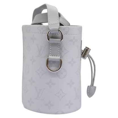 Louis Vuitton Chalk Nano, Grey, Canvas, shoulder