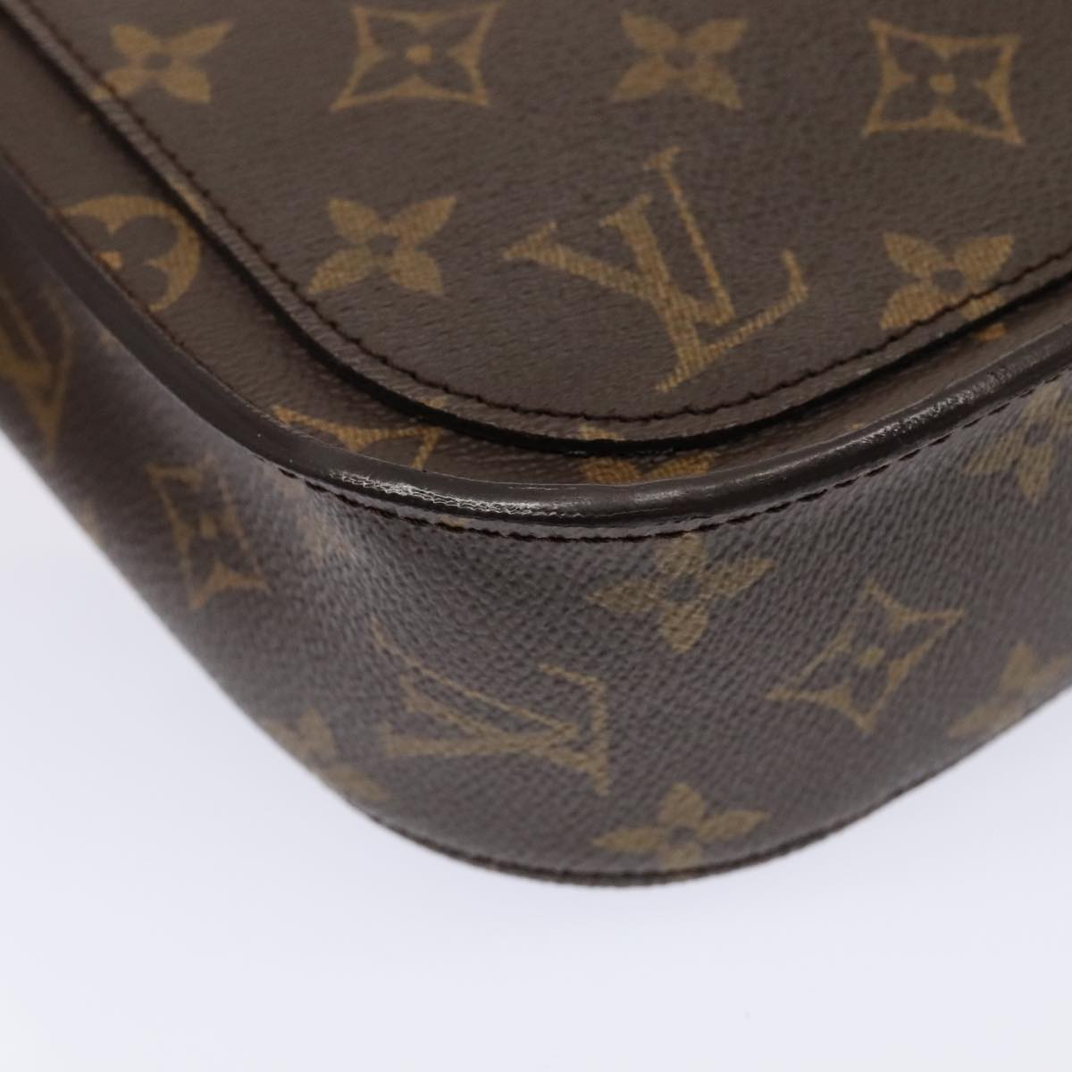 Louis Vuitton Saint Cloud, Brown, Canvas, shoulder