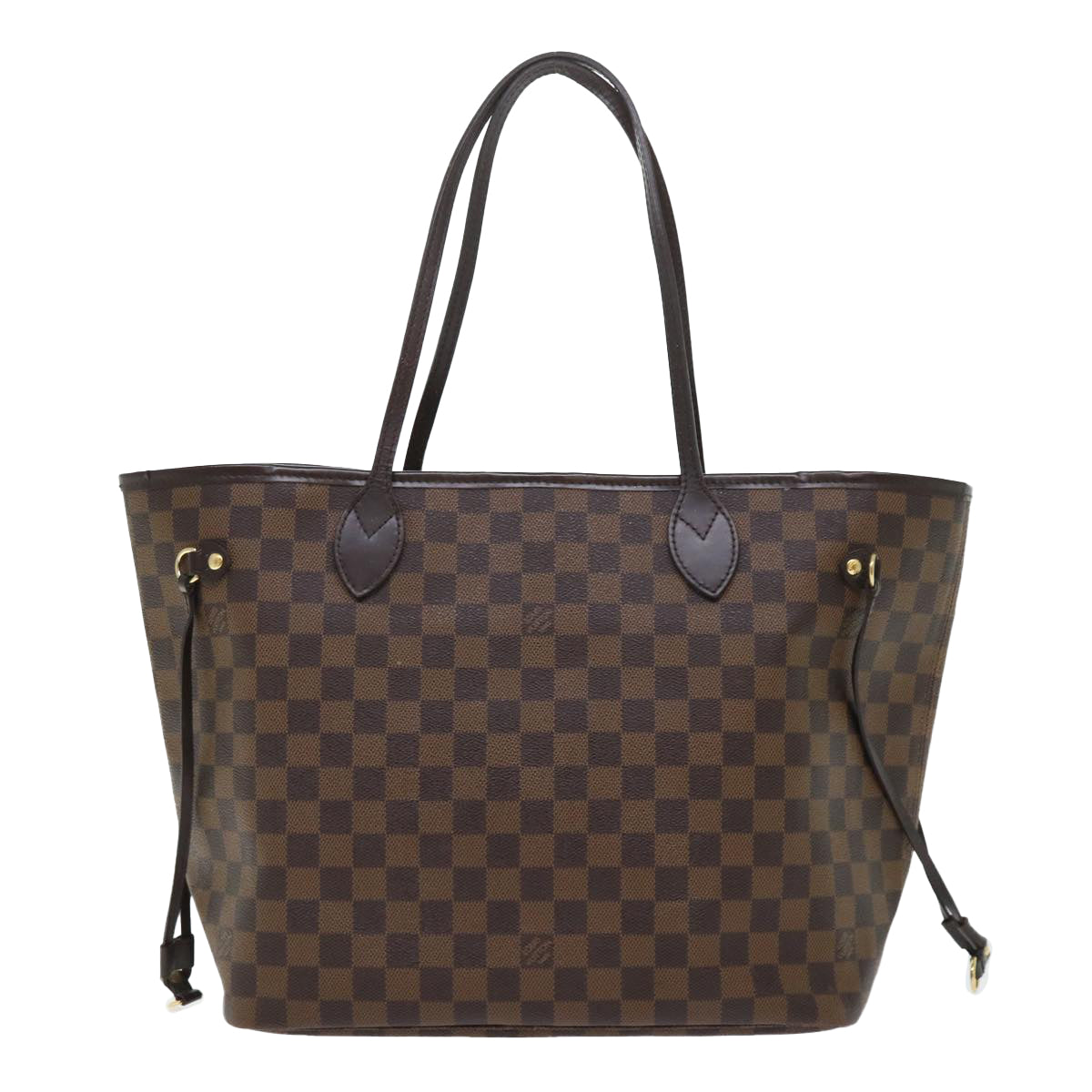 Louis Vuitton Neverfull MM, Brown, Canvas, tote