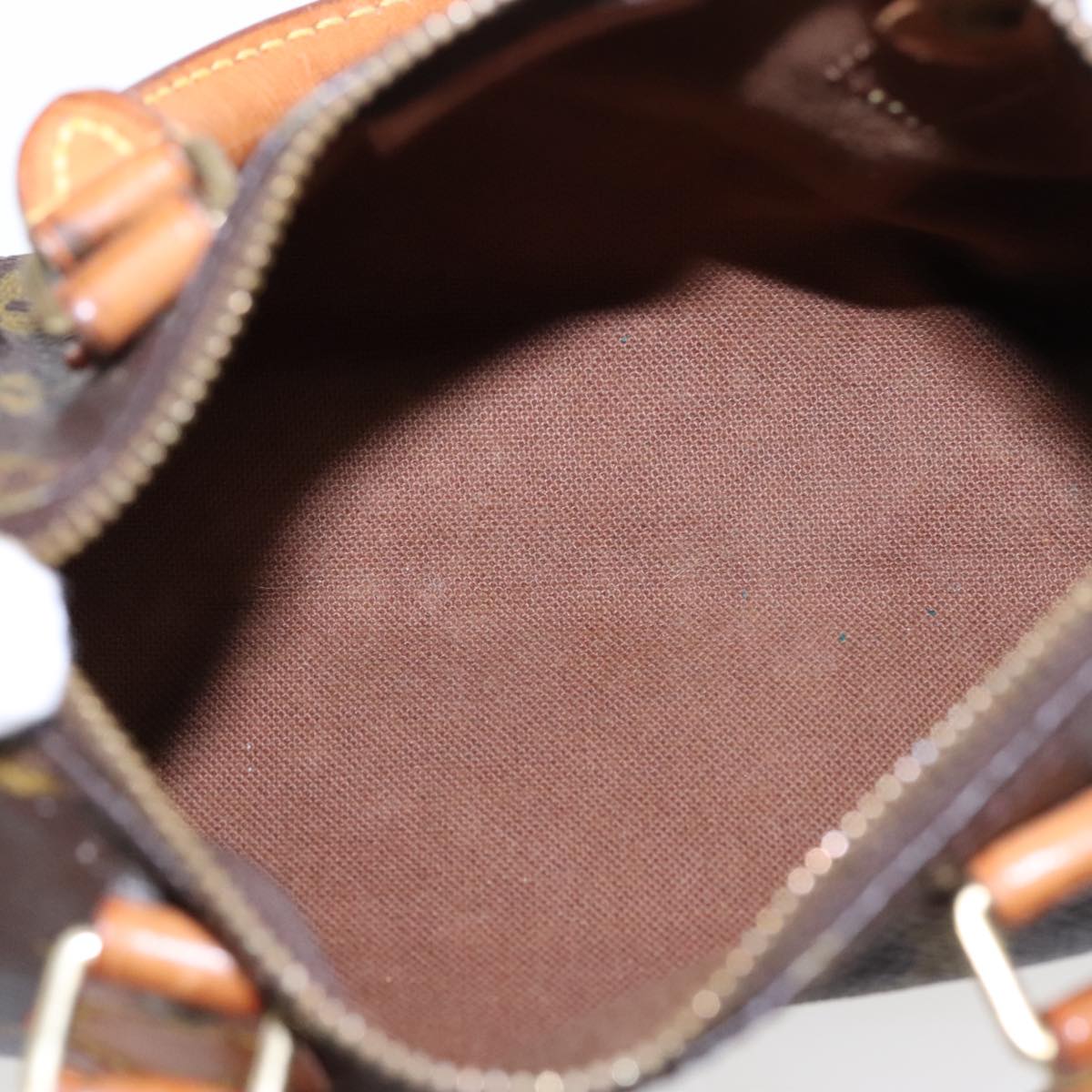 Louis Vuitton Mini speedy, Brown, Canvas, handbag