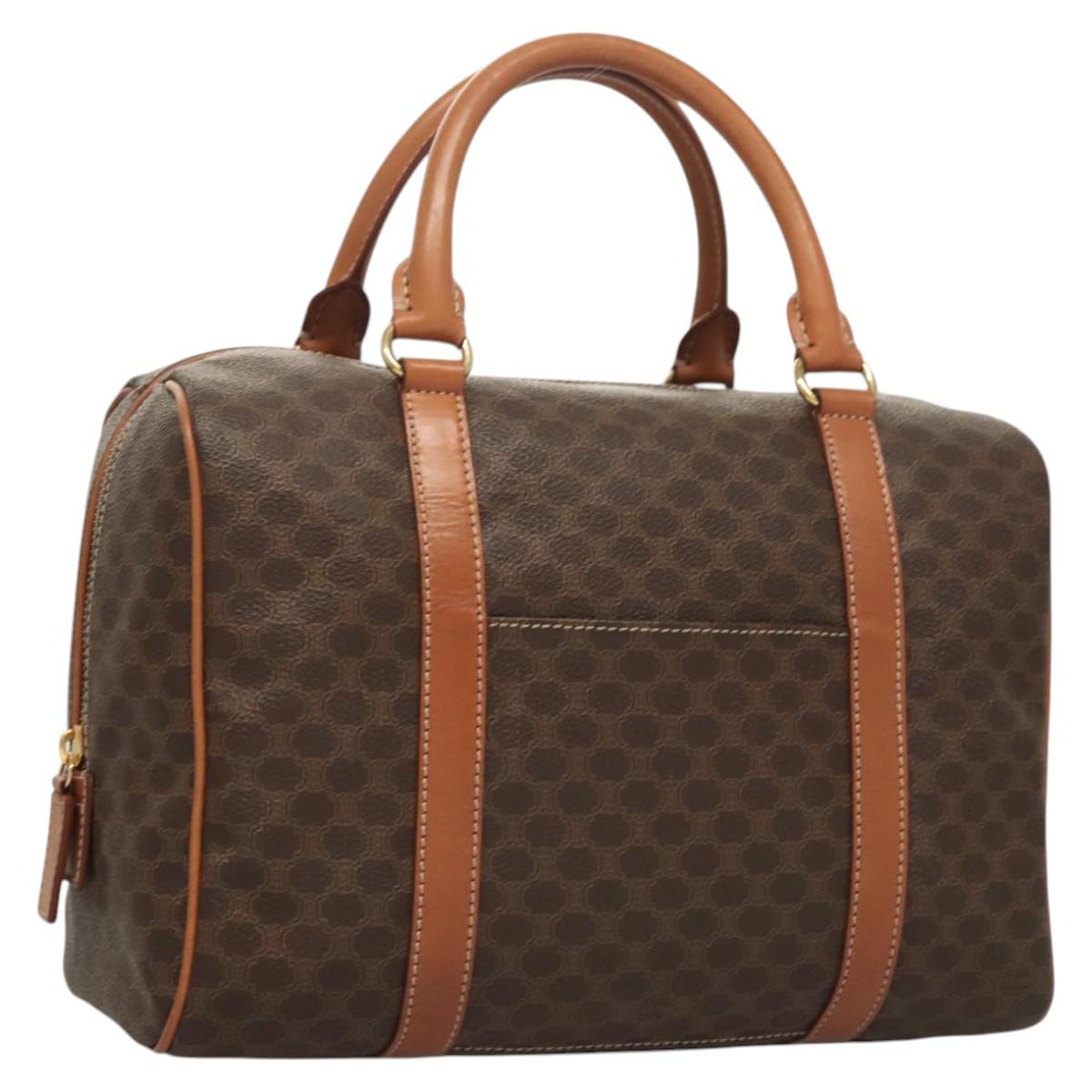 Céline Macadam, Brown, Canvas, handbag