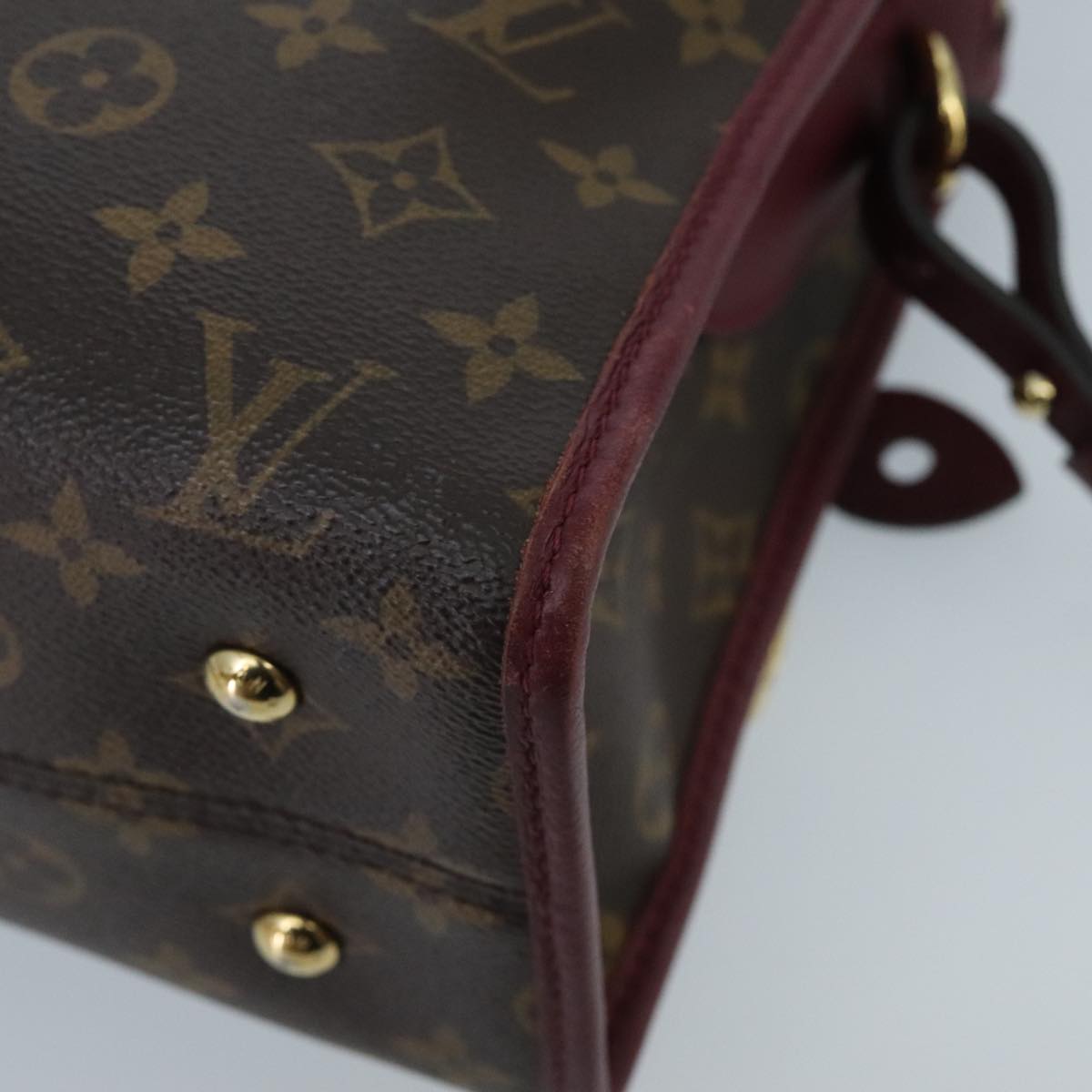 Louis Vuitton Popincourt, Brown, Canvas, handbag