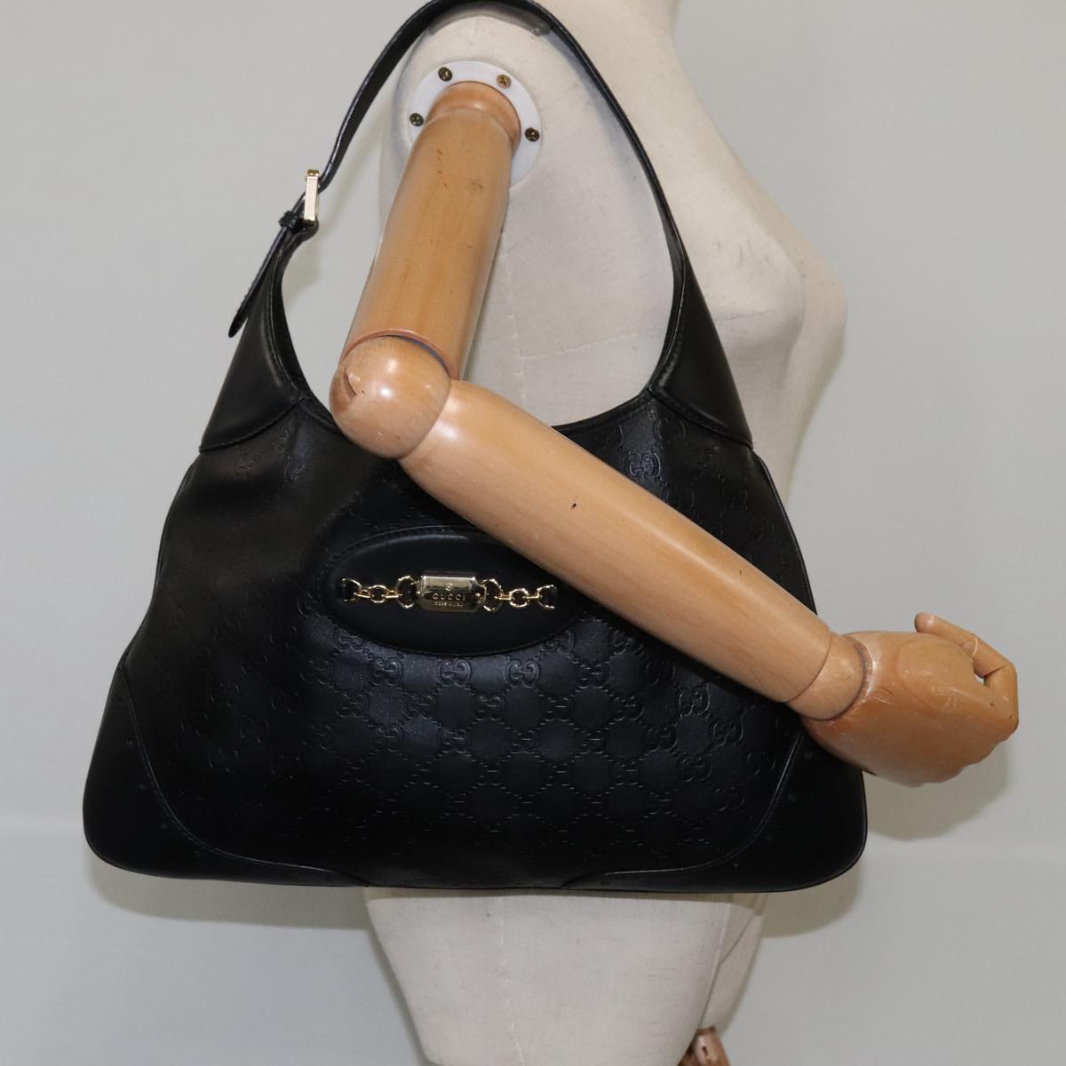 Gucci Jackie, Black, Leather, shoulder