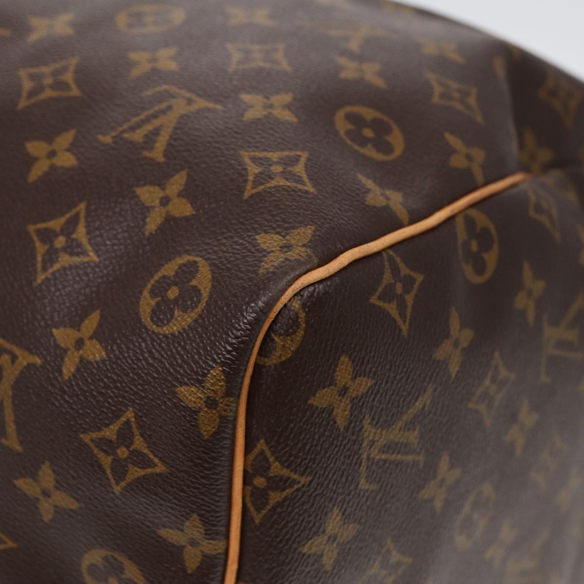 Louis Vuitton Keepall 60, Brown, Canvas, travel