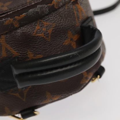 Louis Vuitton Palm Springs mini, Brown, Canvas, backpack