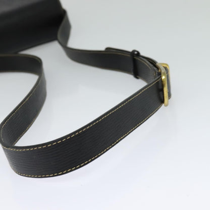 Céline Triomphe Vintage, Black, Leather, shoulder
