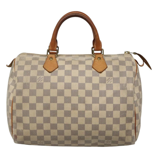 Louis Vuitton Speedy 30, White, Canvas, handbag