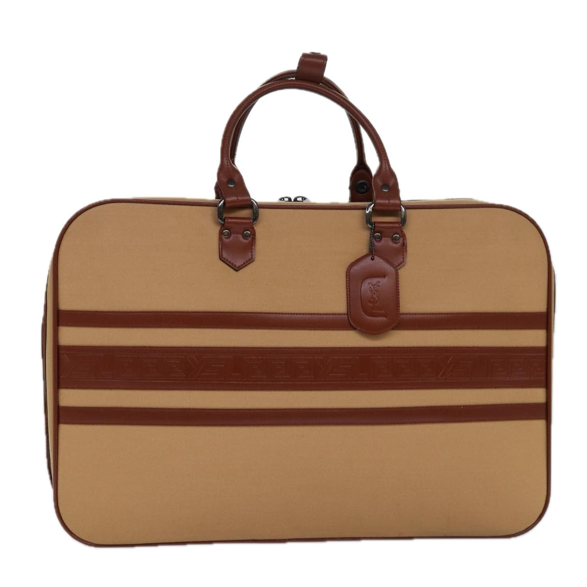 Yves Saint Laurent, Beige, Canvas, travel