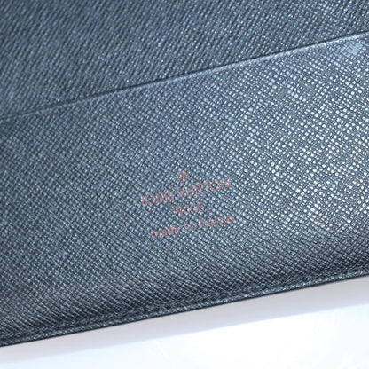 Louis Vuitton Agenda cover, Black, Leather, wallet