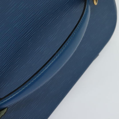 Louis Vuitton Nice, Blue, Leather, handbag